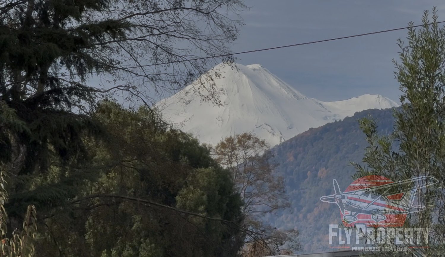 Terreno urbano con vista al Volcán en Cherquenco